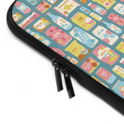 Sweet Pastel Korean Snacks Laptop Sleeve - Cute K-Pop Tech Accessories