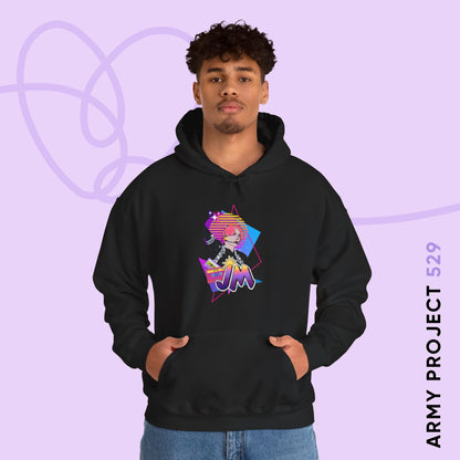 Jimin Hoodie - Fanmade BTS Retro Series - 80s Pop Aesthetic - Cozy Unisex Sweatshirt