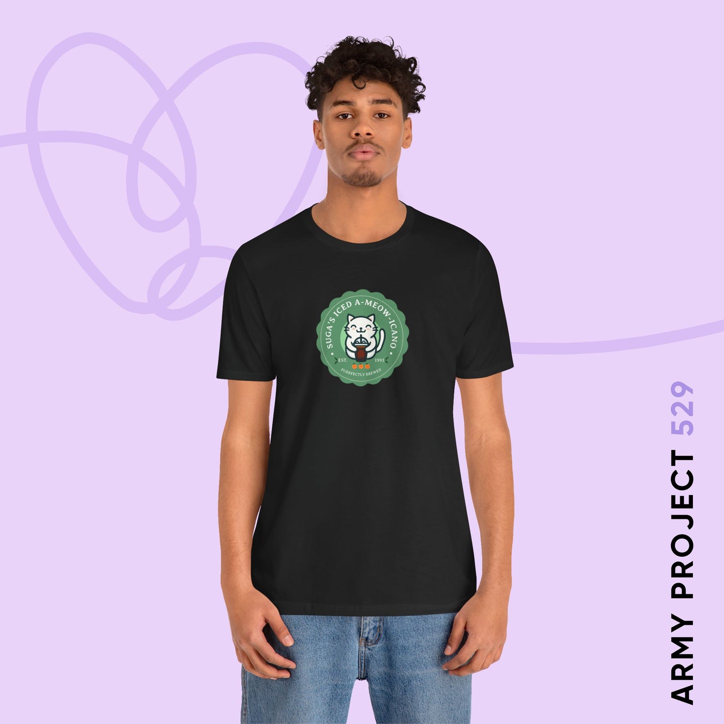 SUGA Iced A-meow-icano Unisex Jersey Short Sleeve Tee