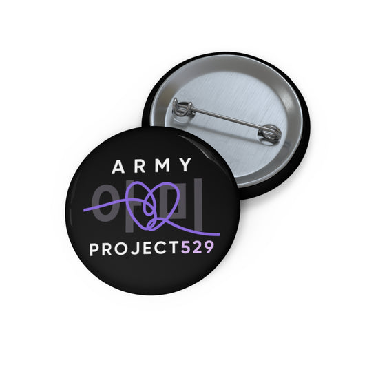 ARMY Project 529 Button Pin - Affordable ARMY Merch - Durable Concert Accessory