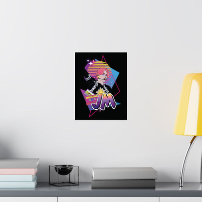 Jimin Wall Art - Fanmade BTS Retro Series - 80s Pop Aesthetic - Matte Poster