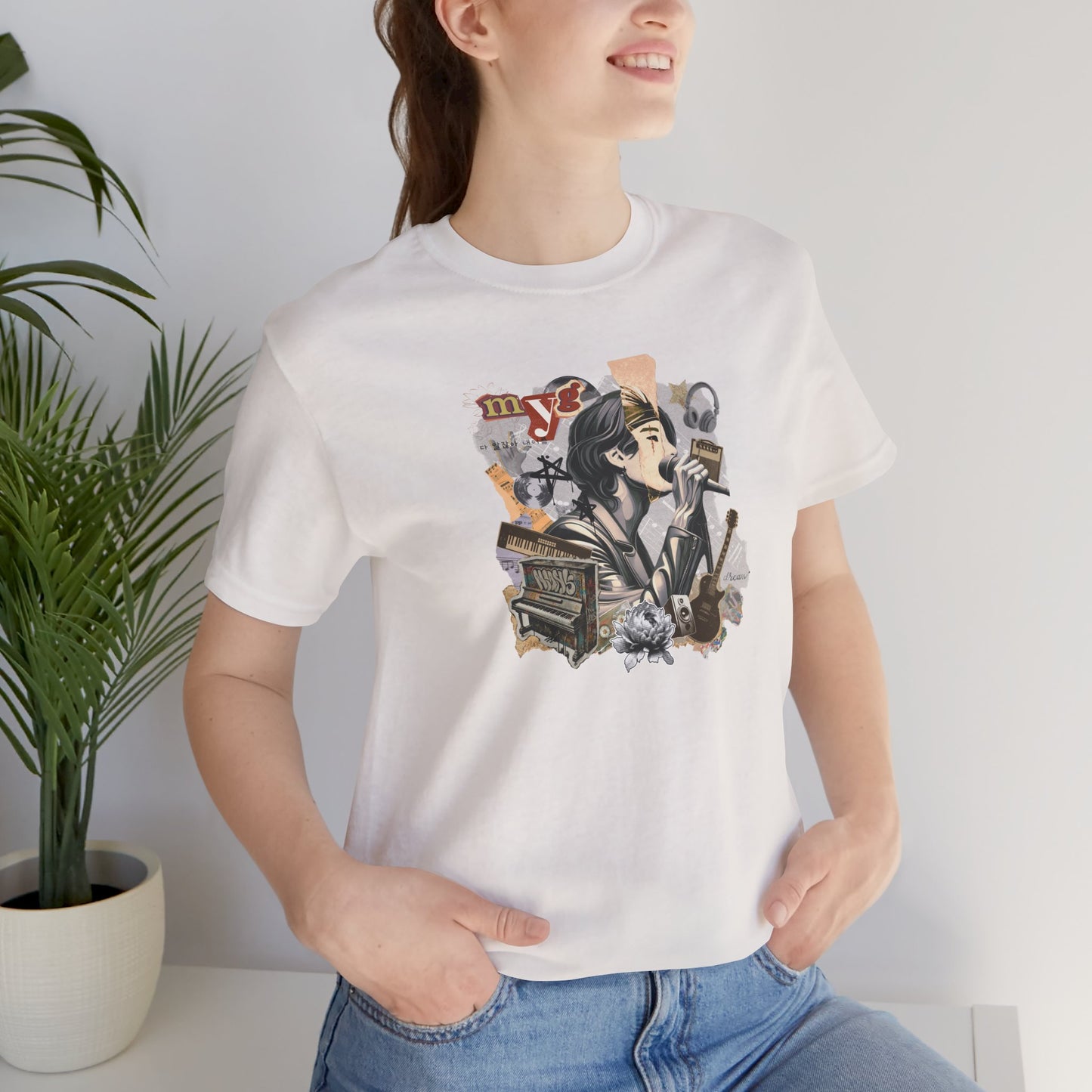 Yoongi 2010s Retro Unisex Jersey Short Sleeve Tee
