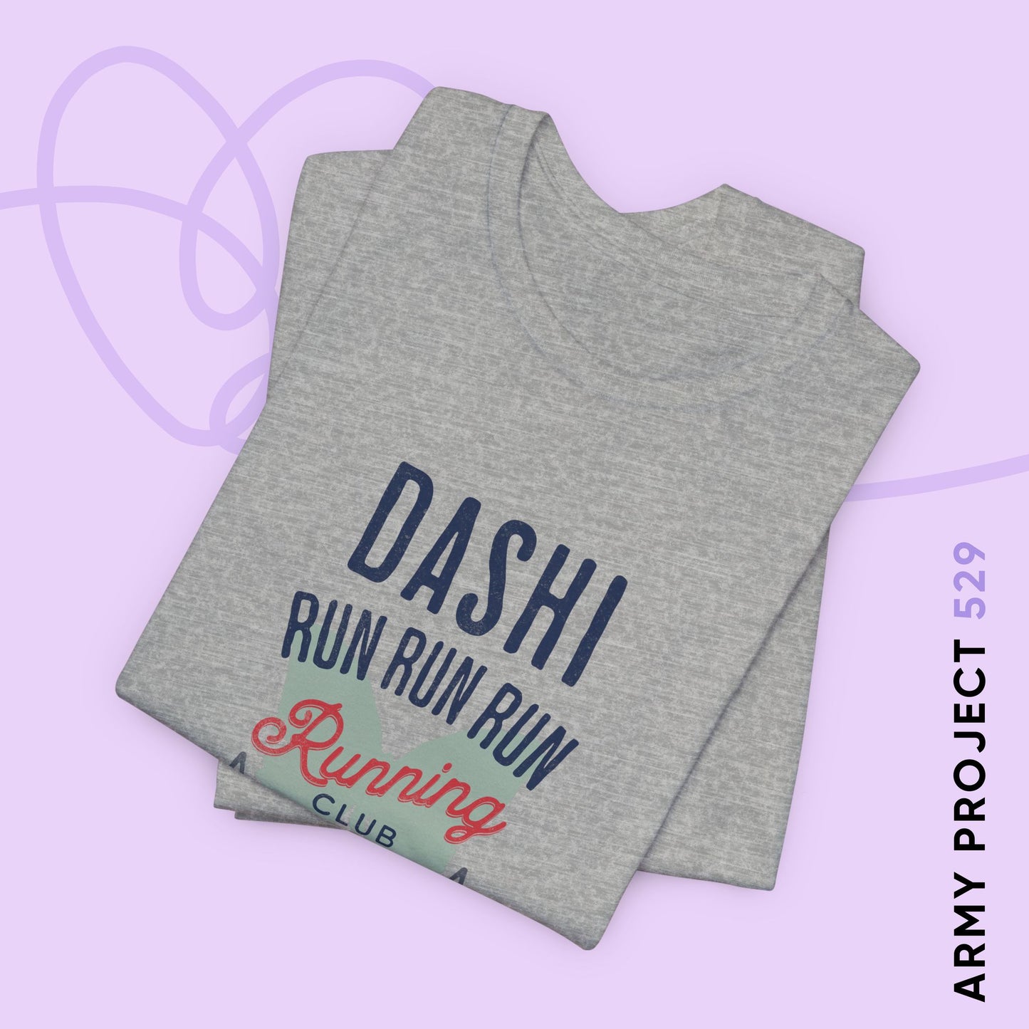 OT7 Short Sleeve Shirt - Dashi Running Club - Fanmade BTS Merch - Unisex Jersey T-Shirt
