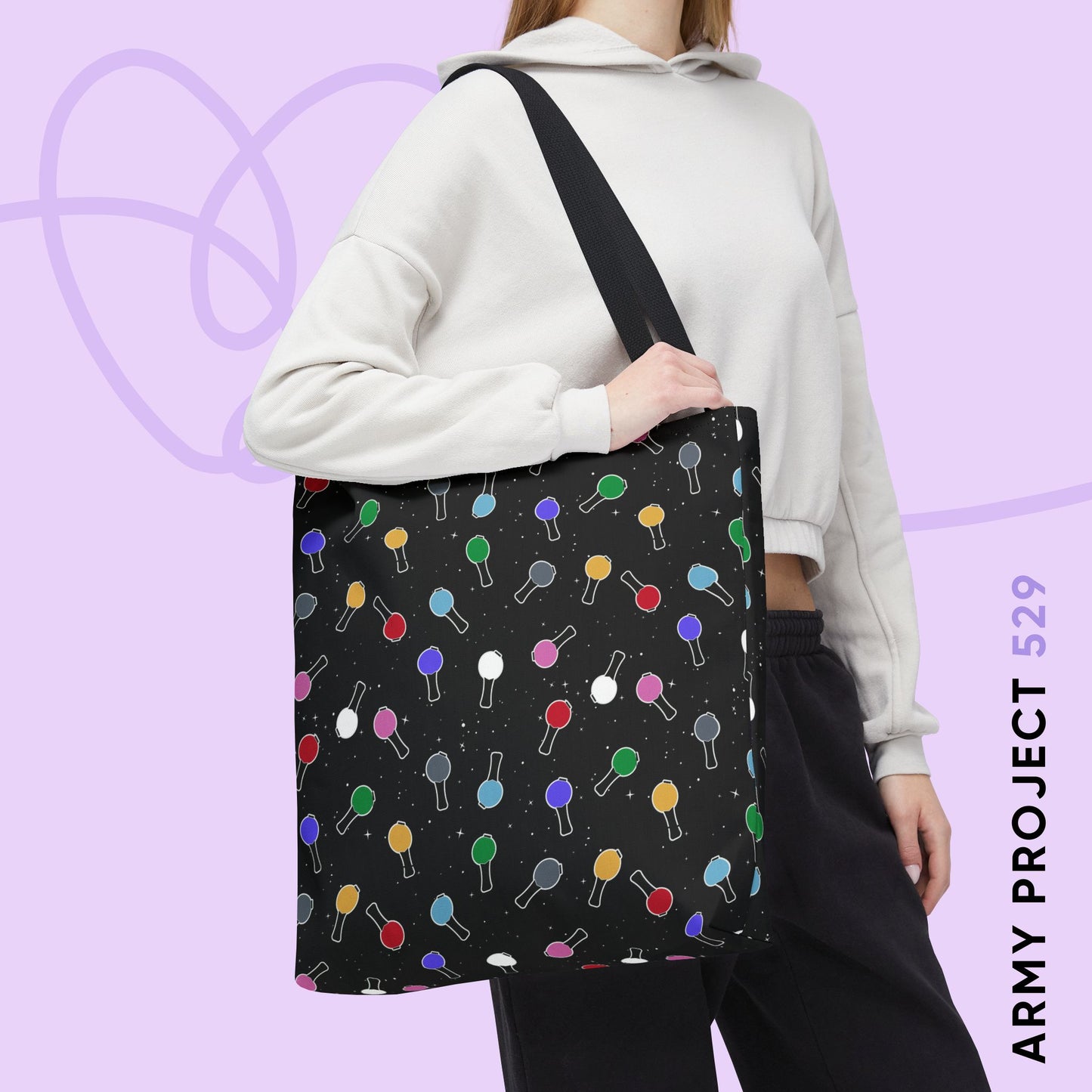 Ma City Map Lightstick Tote Bag