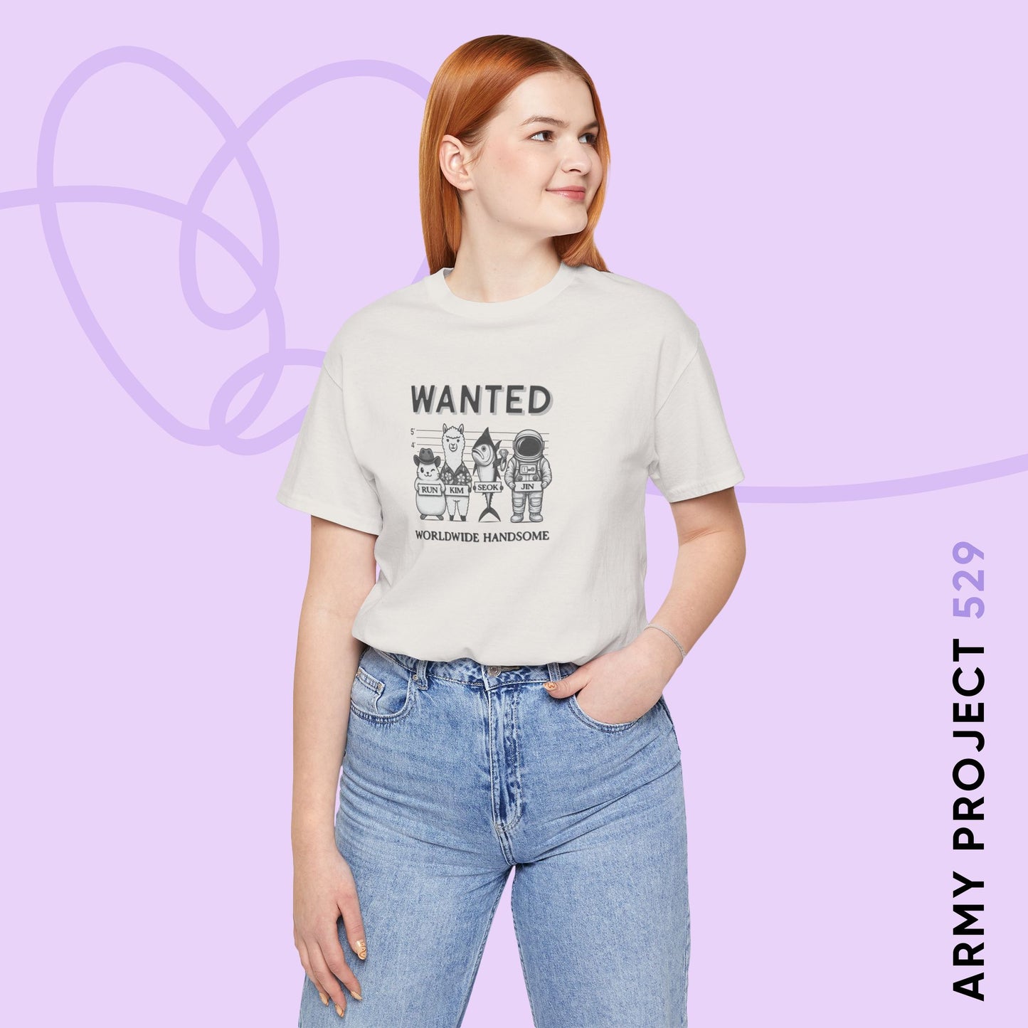Run Kim Seokjin Unisex Jersey Short Sleeve Tee