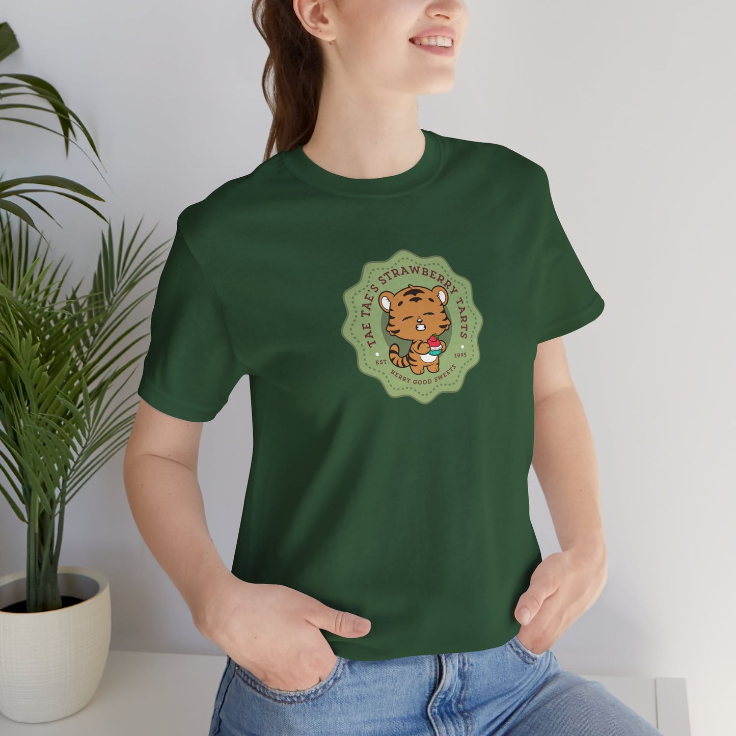 Tae Tae Strawberry Tarts Unisex Jersey Short Sleeve Tee