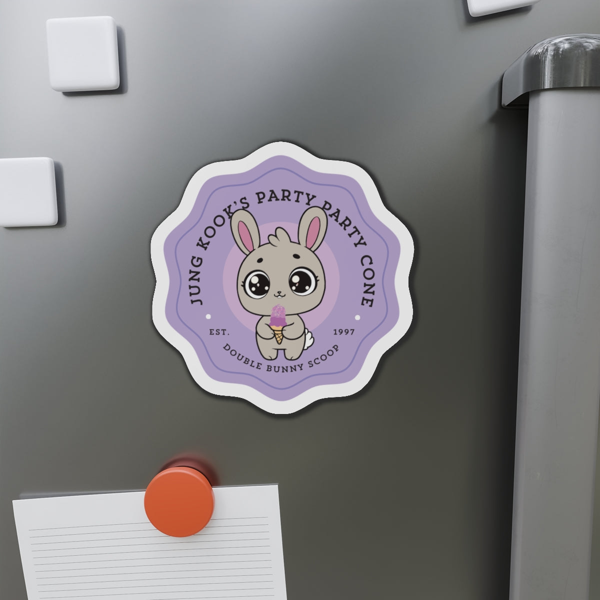 Jungkook Party Party Cone Bakery Series Die-Cut Magnet