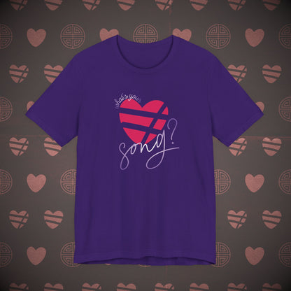 OT7 Short Sleeve Shirt - What's Your Love Song? - Unisex Jersey T-Shirt