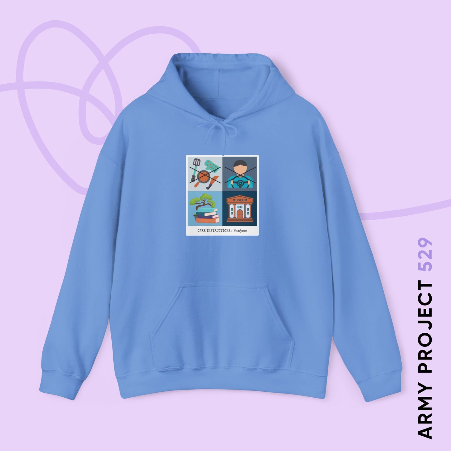 Namjoon Hoodie - Funny Fanmade BTS Merch - Care Instructions - Cozy Unisex Sweatshirt