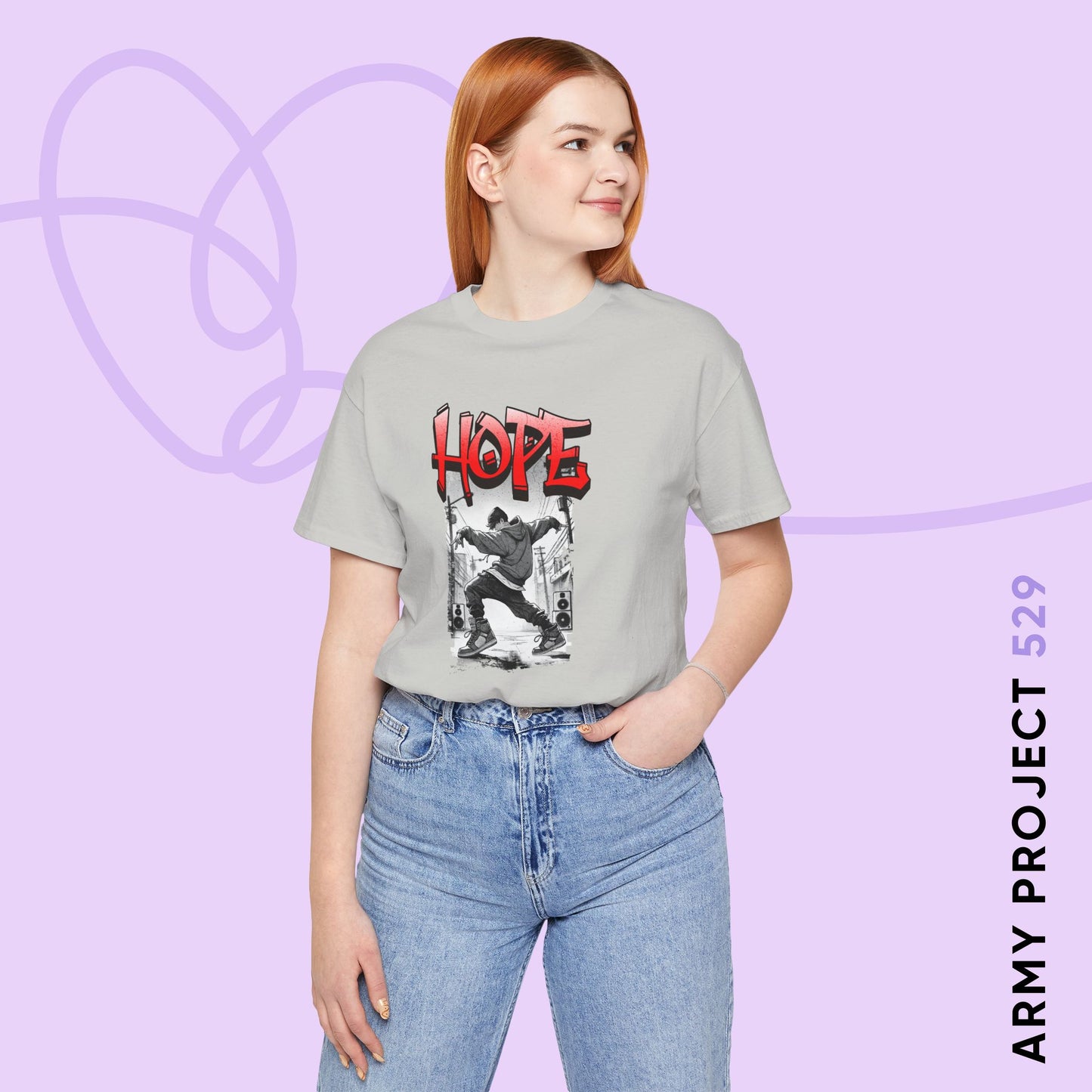 HOTS with Hope (Stop Sign ver.) Unisex Jersey Short Sleeve Tee