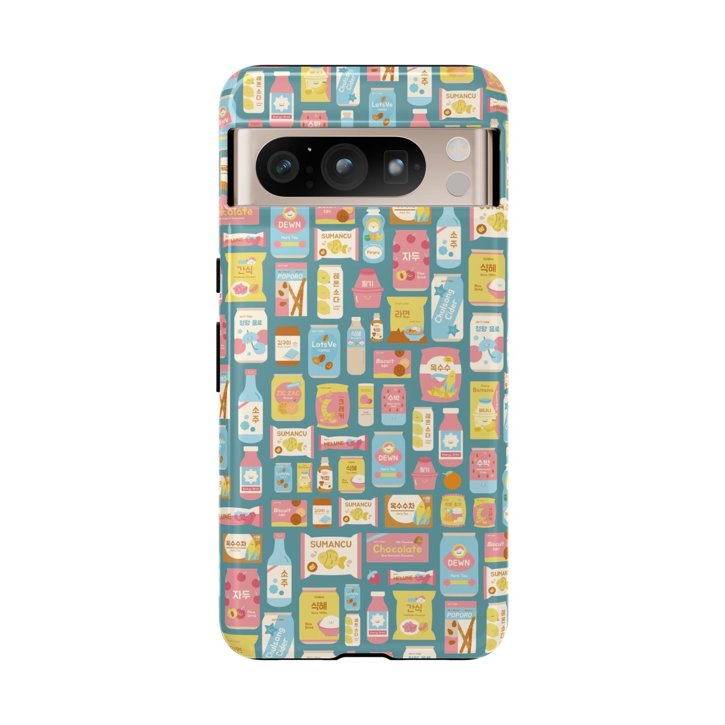 Sweet Pastel Korean Snacks Tough Phone Case - Cute K-Pop Merch - iPhone, Galaxy, Pixel Cover