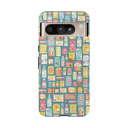 Sweet Pastel Korean Snacks Tough Phone Case - Cute K-Pop Merch - iPhone, Galaxy, Pixel Cover