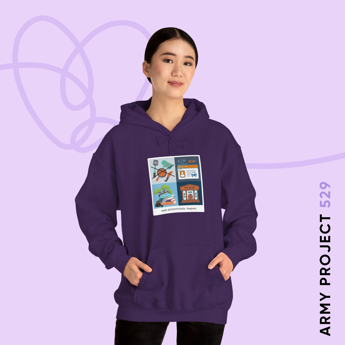 Namjoon Hoodie - Care Instructions - Cozy Unisex Sweatshirt