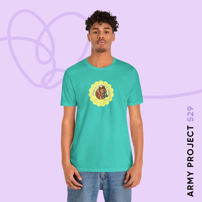 Hobi Short Sleeve Shirt - Cute Fanmade BTS Merch - Hobi's Lemon Cakes - Soft Unisex T-Shirt