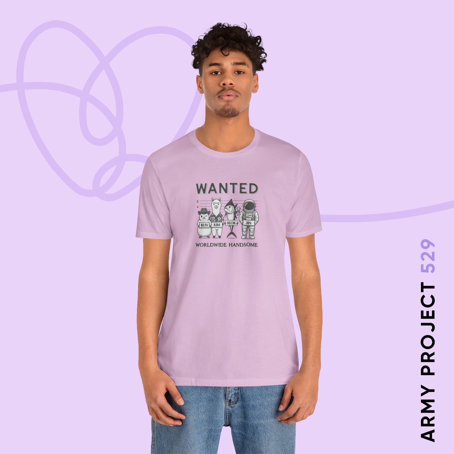 Run Kim Seokjin Unisex Jersey Short Sleeve Tee