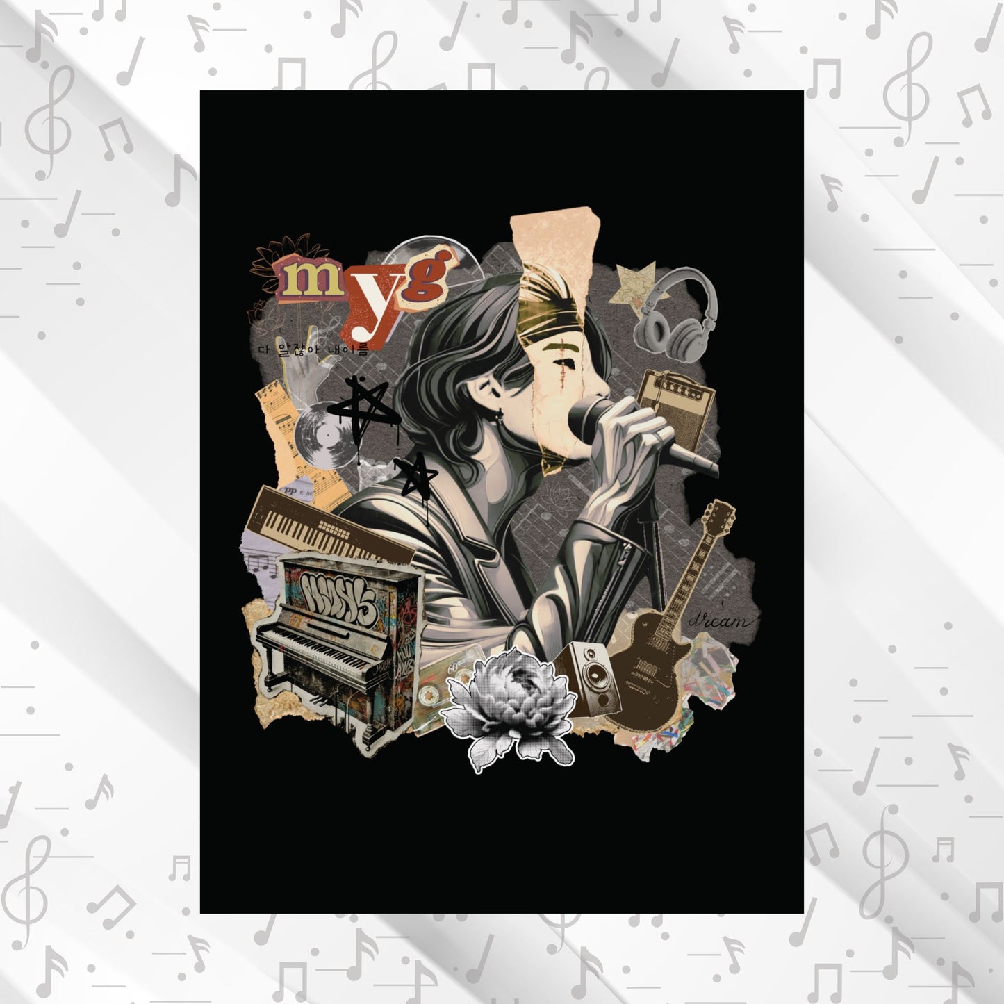 Yoongi 2010s Retro Series Matte Poster