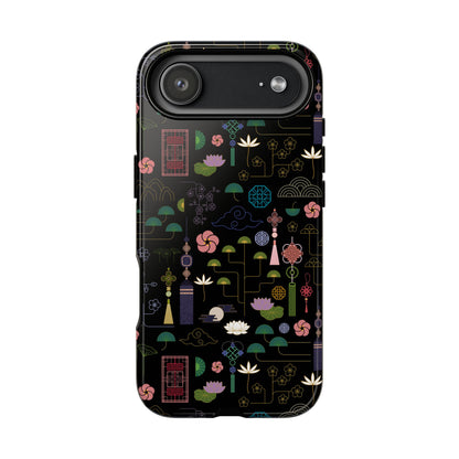 Norigae Night Garden Tough Phone Case - Elegant K-Pop Merch - iPhone, Galaxy, Pixel Cover