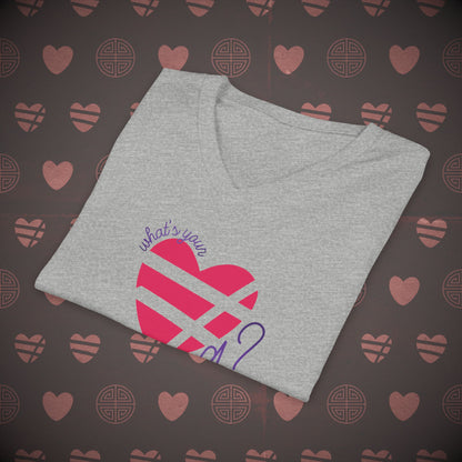 OT7 V-Neck Shirt - What's Your Love Song? - Unisex Jersey T-Shirt