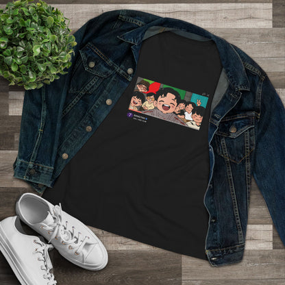 OT7 Reunion Women's Tee - Fanmade BTS Merch - Original Chibi Artwork - Soft Jersey T-Shirt