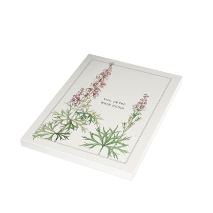 Fanmade BTS Greeting Card - "You Never Walk Alone" Friendship Card - Vintage Floral Artwork