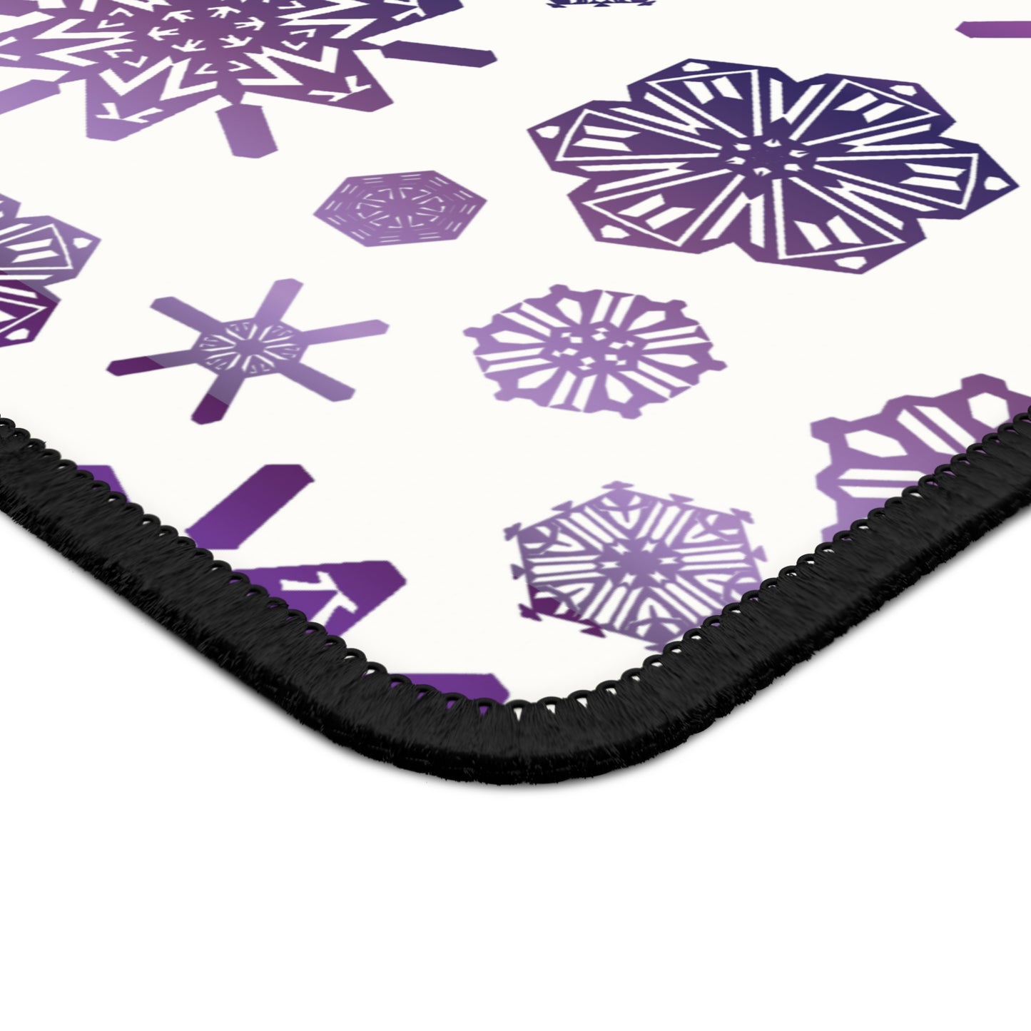 OT7 Mouse Pad - Secret Snowflakes (White) - Fanmade BTS Desk Accessories