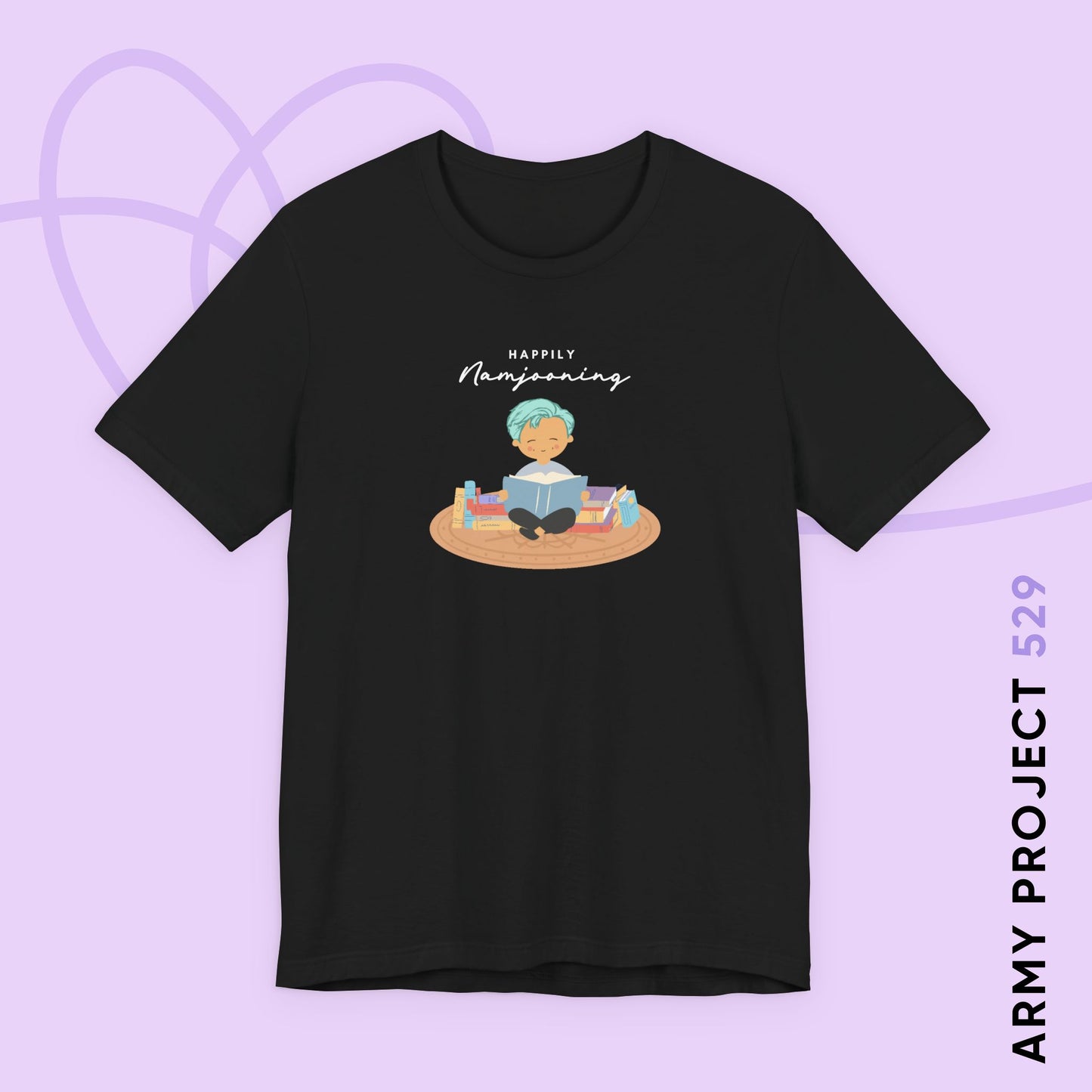 Namjoon Short Sleeve Shirt - Happily Namjooning - Fanmade BTS Merch - Unisex Jersey T-Shirt