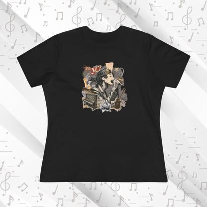 Yoongi Women's Tee - BTS Fanmade Retro Series - 2010s Rock Aesthetic - Soft Jersey T-Shirt