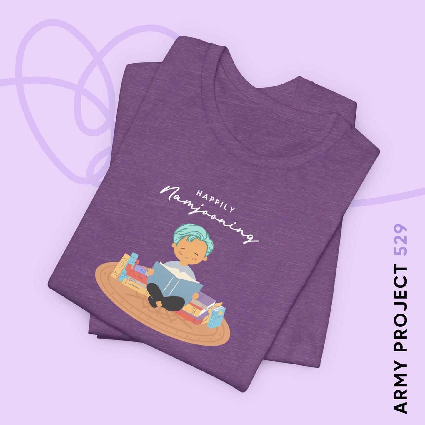 Namjoon Short Sleeve Shirt - Happily Namjooning - Fanmade BTS Merch - Unisex Jersey T-Shirt