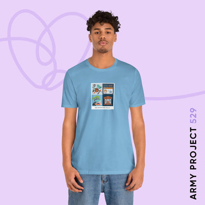 Namjoon Short Sleeve Shirt - Funny Fanmade Merch - Care Instructions - Soft Unisex T-Shirt