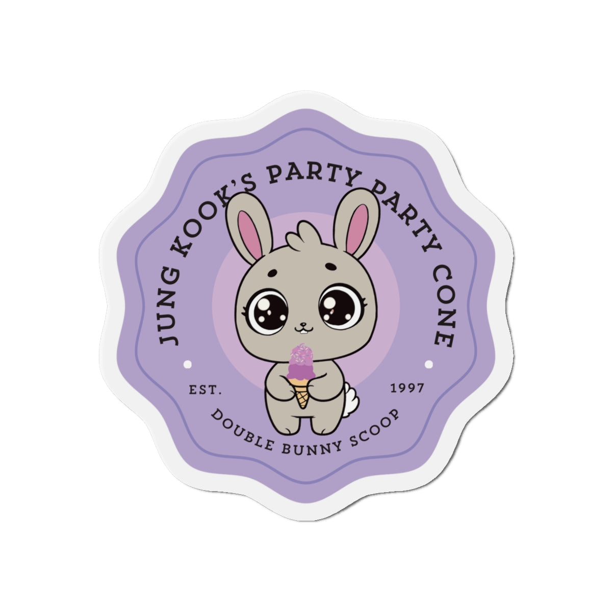 Jungkook Party Party Cone Bakery Series Die-Cut Magnet