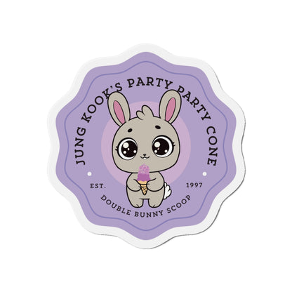 Jung Kook Fridge Magnet - Cute Fanmade BTS Merch - Jung Kook's Party Party Cone - Subtle ARMY Decor