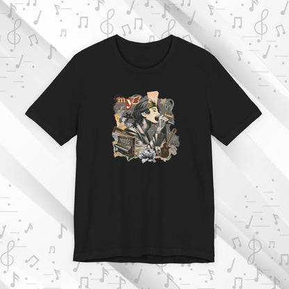 Yoongi Short Sleeve Shirt - Fanmade BTS Retro Series - 2010s Rock Aesthetic - Soft Unisex T-Shirt