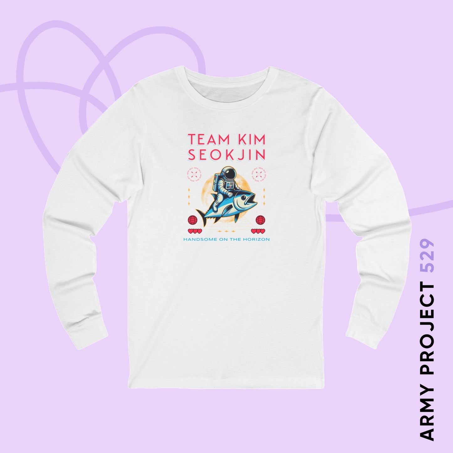 Team Kim Seokjin Unisex Jersey Long Sleeve Tee