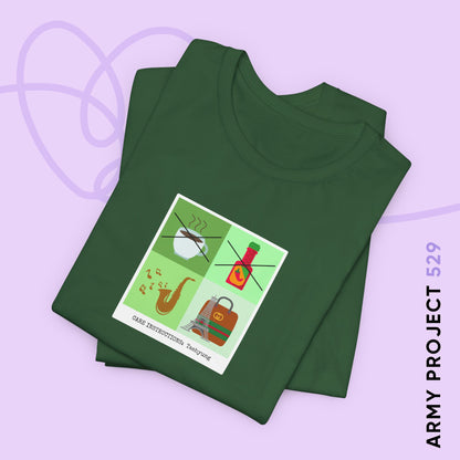 Taehyung Care Instructions Unisex Jersey Short Sleeve Tee