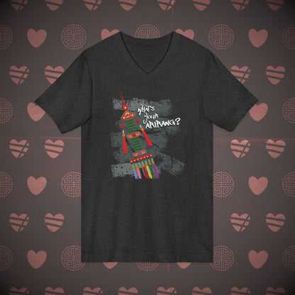 OT7 V-Neck Shirt - What's Your Arirang? Streetwear - Unisex Jersey T-Shirt