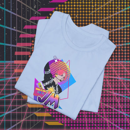 Jimin Short Sleeve Shirt - Fanmade BTS Retro Series - 80s Pop Aesthetic - Soft Unisex T-Shirt