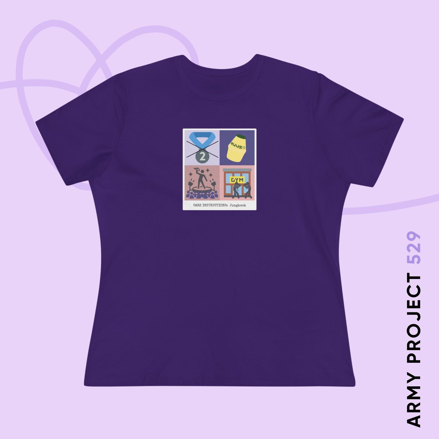 Jung Kook Women's Tee - Funny Fanmade BTS Merch - Care Instructions - Soft Jersey T-Shirt