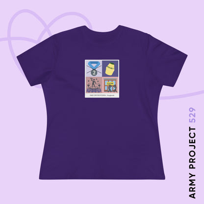 Jung Kook Women's Tee - Funny Fanmade BTS Merch - Care Instructions - Soft Jersey T-Shirt