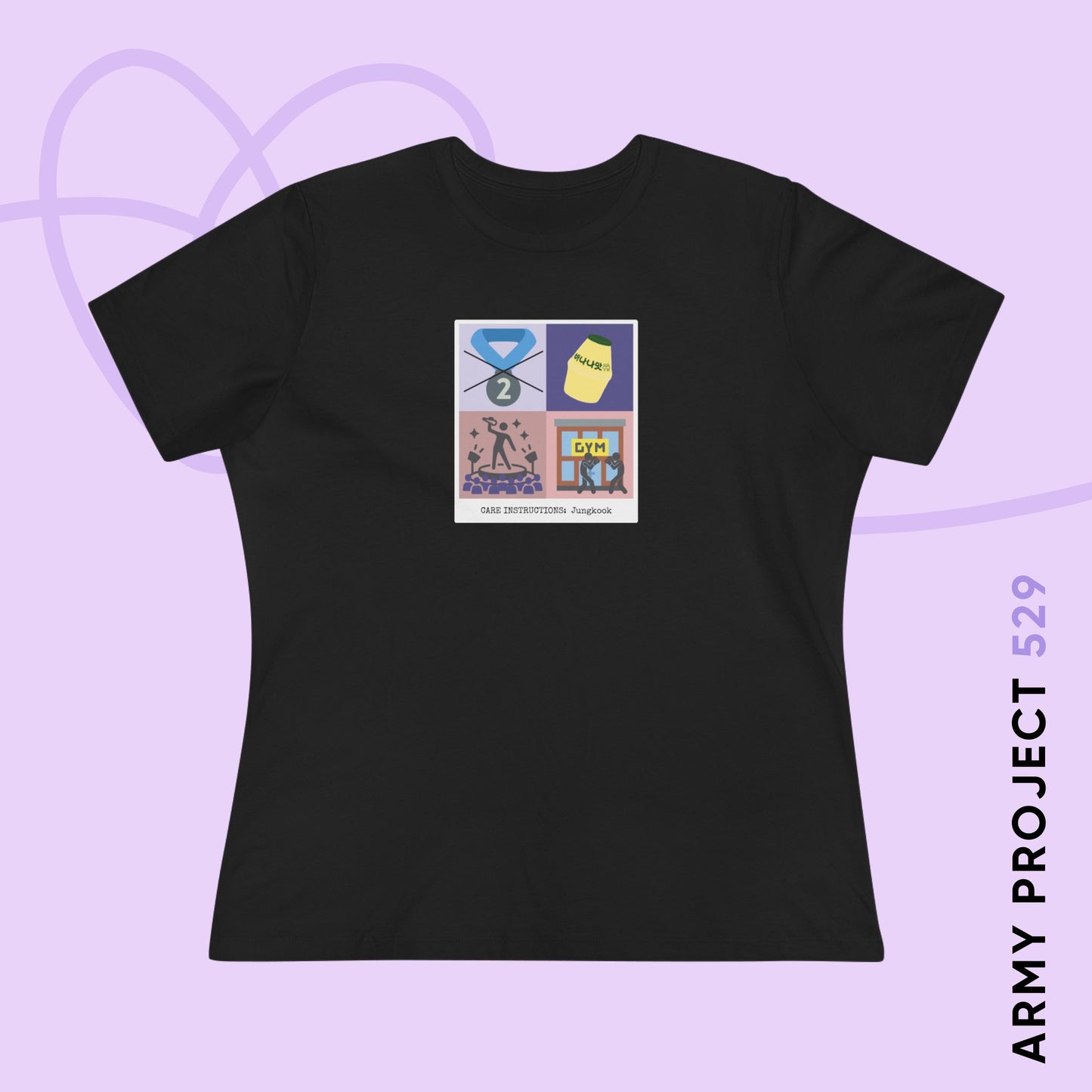 Jung Kook Women's Tee - Funny Fanmade BTS Merch - Care Instructions - Soft Jersey T-Shirt