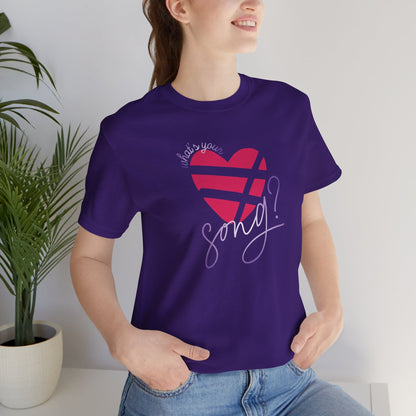 OT7 Short Sleeve Shirt - What's Your Love Song? - Unisex Jersey T-Shirt