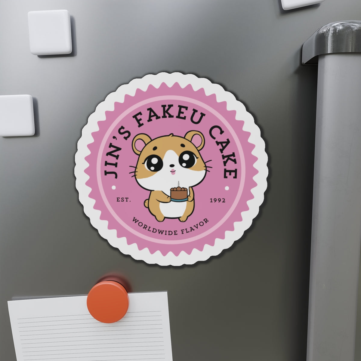 Jin's Fakeu Cake Bakery Series Die-Cut Magnet