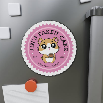 Jin Fridge Magnet - Cute Fanmade BTS Merch - Jin's Fakeu Cake - Subtle ARMY Decor