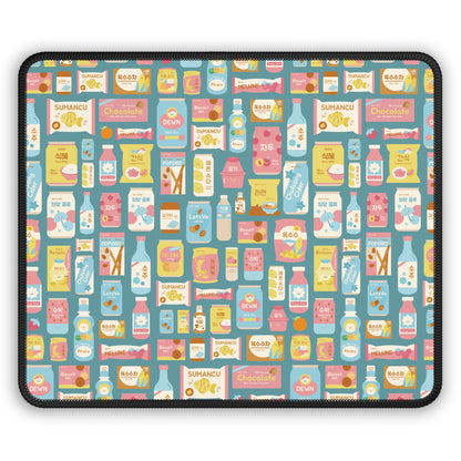 Sweet Pastel Korean Snacks Mouse Pad - Cute K-Pop Desk Accessories