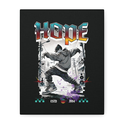 Hobi Canvas Wall Art - Fanmade BTS Retro Series - 90s Hip-Hop Aesthetic - Framed Wall Decor