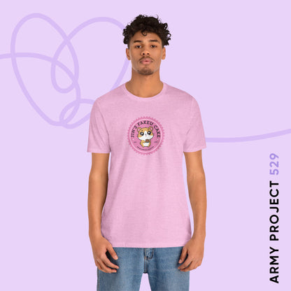 Jin Short Sleeve Shirt - Cute Fanmade BTS Merch - Jin's Fakeu Cake - Soft Unisex T-Shirt