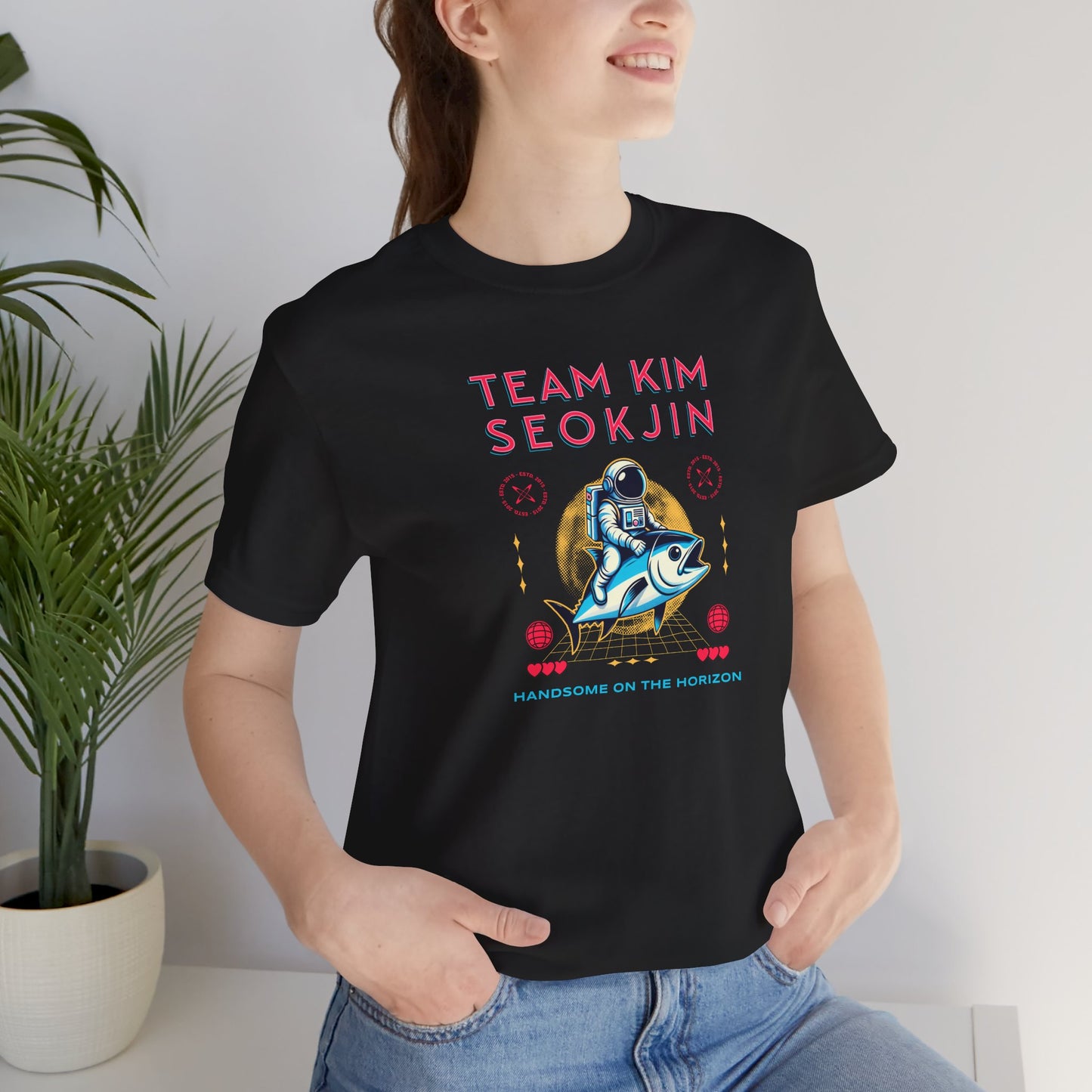 Jin Short Sleeve Shirt - Team Kim Seokjin - Fanmade BTS Merch - Unisex Jersey T-Shirt