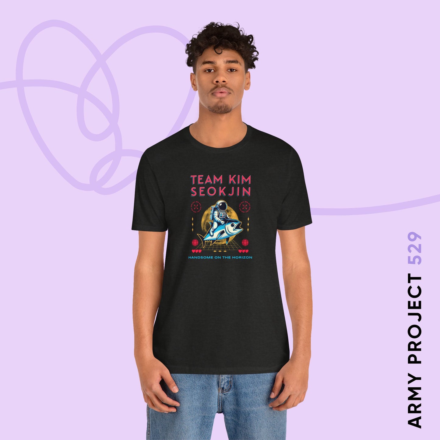 Jin Short Sleeve Shirt - Team Kim Seokjin - Fanmade BTS Merch - Unisex Jersey T-Shirt