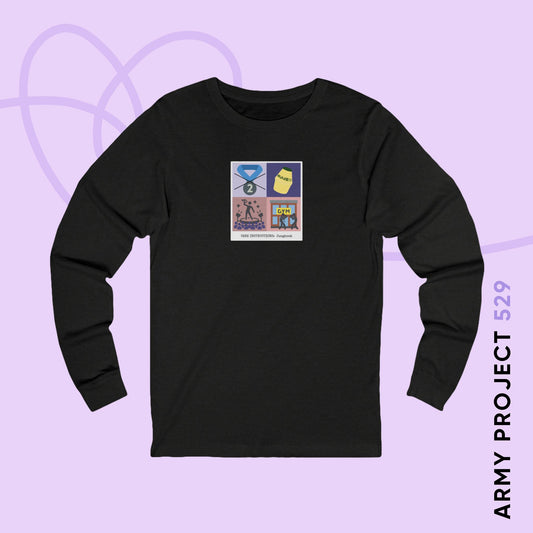 Jung Kook Long Sleeve Shirt - Funny Fanmade BTS Merch - Care Instructions - Soft Unisex T-Shirt
