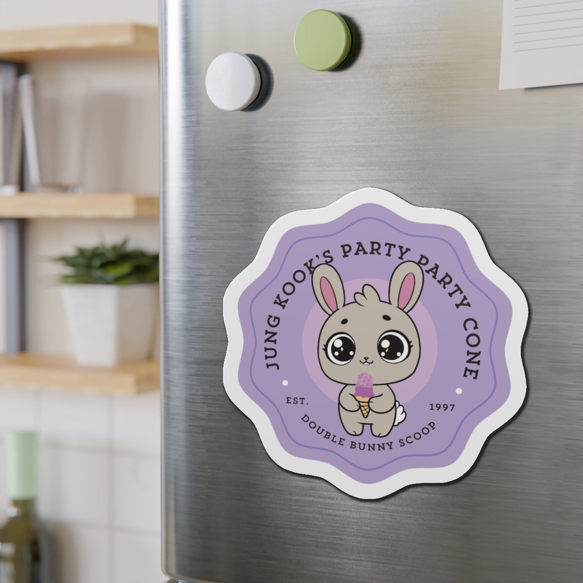 Jungkook Party Party Cone Bakery Series Die-Cut Magnet