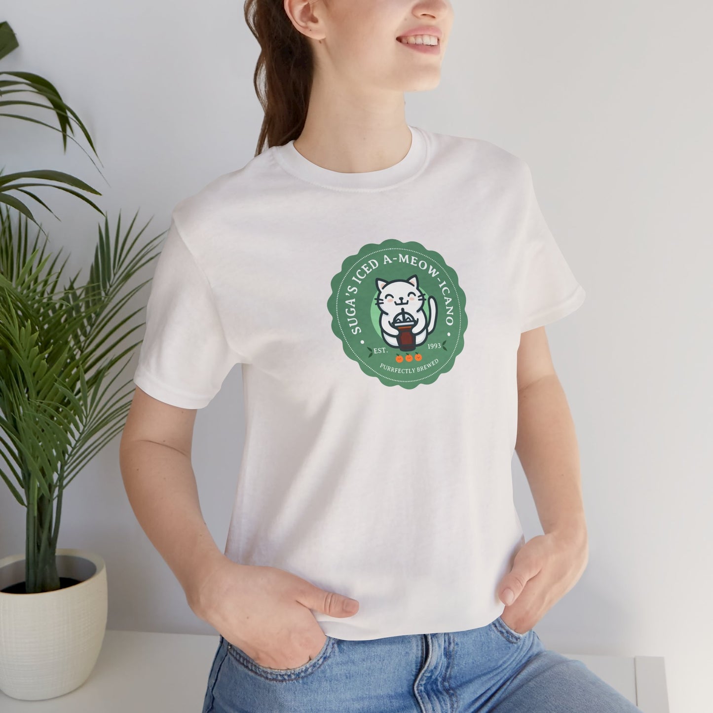 SUGA Iced A-meow-icano Unisex Jersey Short Sleeve Tee